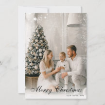 kerstcadeautjes Elegant Holiday Fotokaart