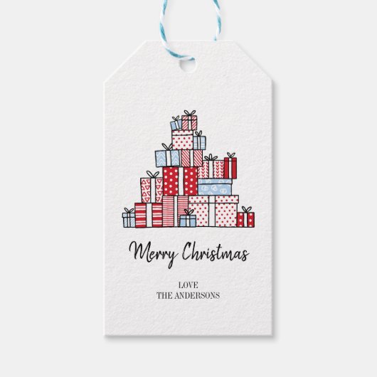 kerstcadeautjes feestdag cadeau Label Cadeaulabel (Voorkant)