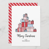 kerstcadeautjes feestdag Kaart (Voorkant / Achterkant)