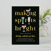 kerstcadeautjes feestdag uitnodiging (Staand Voorkant)