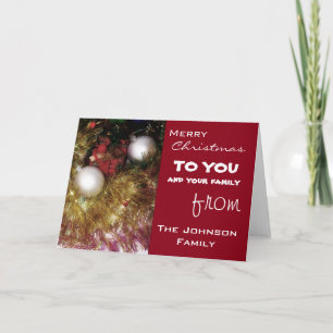 kerstcadeautjes feestdagen kaart