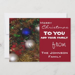 kerstcadeautjes feestdagenkaart