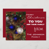 kerstcadeautjes feestdagenkaart (Voorkant / Achterkant)