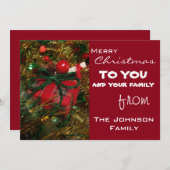 kerstcadeautjes feestdagenkaart (Voorkant / Achterkant)