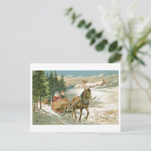 kerstcadeautjes feestdagenkaart (Staand voorkant)