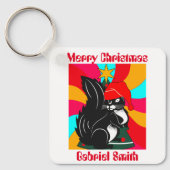 kerstcadeautjes , gepersonaliseerde naam sleutelhanger (Voorkant)