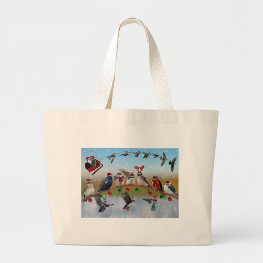 kerstcadeautjes grote tote bag (Voorkant)