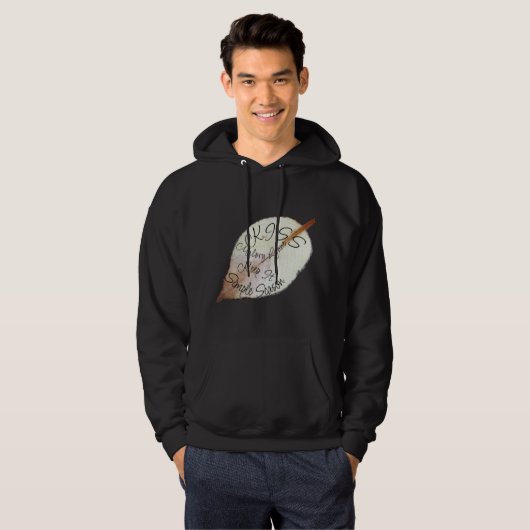 kerstcadeautjes houden het eenvoudige seizoen lef hoodie (Voorkant volledig)