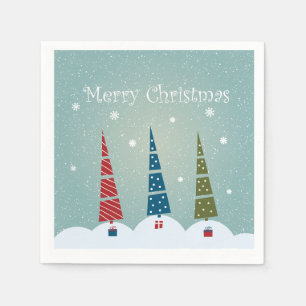 kerstcadeautjes - kerstbomen servet