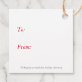 kerstcadeautjes Label voor kerstcadeaus (Achterkant)