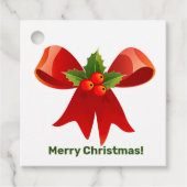 kerstcadeautjes Labels labelen feestdag rode boeg (Voorkant)