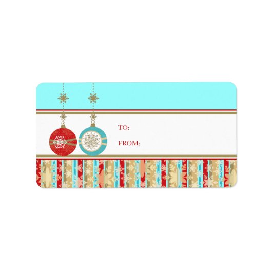 kerstcadeautjes Labels stickers (Voorkant)