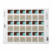 kerstcadeautjes Labels stickers (Full Sheet)