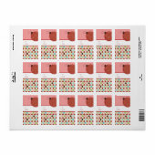 kerstcadeautjes Labels stickers (Full Sheet)