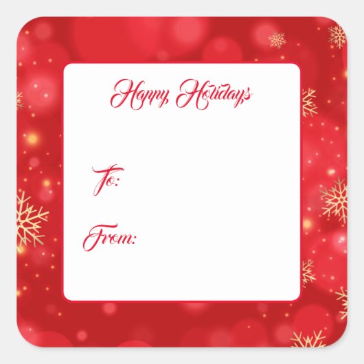 kerstcadeautjes Labels stickers (Voorkant)