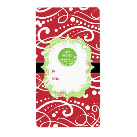 kerstcadeautjes Labels stickers (Voorkant)