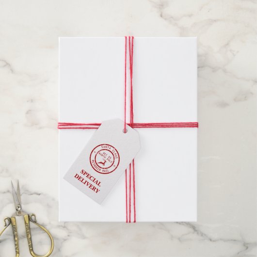 kerstcadeautjes Labels voor rendierpost Cadeaulabel (Met Touw)