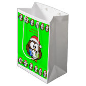 kerstcadeautjes medium cadeauzakje (Voorkant Gekanteld)