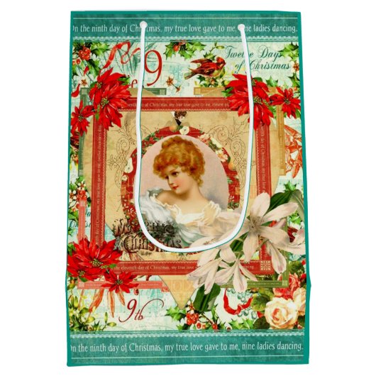 kerstcadeautjes medium cadeauzakje (Achterkant)