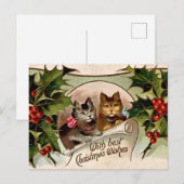 kerstcadeautjes "met beste kerstwensen" briefkaart (Voorkant / Achterkant)