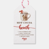 kerstcadeautjes met chocolade voor kerstcadeautjes cadeaulabel (Voorkant)