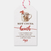 kerstcadeautjes met chocolade voor kerstcadeautjes cadeaulabel (Achterkant)