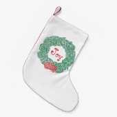 kerstcadeautjes met feestvreugde kleine kerstsok (Voorkant (Hangend))