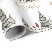 Kerstcadeautjes onder de boom cadeaupapier (Rol Hoek)