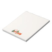 Kerstcadeautjes op de slee van de kerstman notitieblok (Gedraaid)