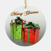 kerstcadeautjes ornament (Voorkant)