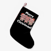 kerstcadeautjes pigs Merry Kerstmis Kleine Kerstsok (Voorkant (Hangend))