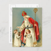 kerstcadeautjes uit St. Nicholas Feestdagenkaart (Voorkant / Achterkant)