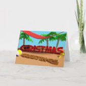 kerstcadeautjes van de Beach Holiday Kaart (Voorkant)