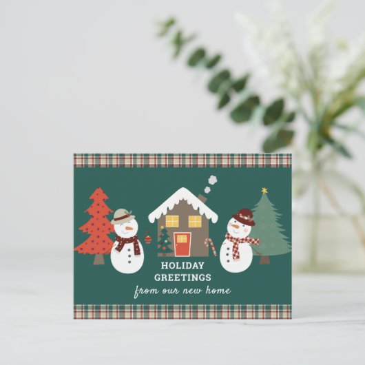 kerstcadeautjes van New Home Moving Aankondigingskaart (Staand voorkant)