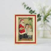 kerstcadeautjes van Santa Briefkaart (Staand voorkant)