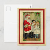 kerstcadeautjes van Santa Briefkaart (Voorkant / Achterkant)