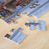 kerstcadeautjes van Santa Legpuzzel (Zijkant)