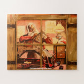 kerstcadeautjes van Santa Legpuzzel (Horizontaal)