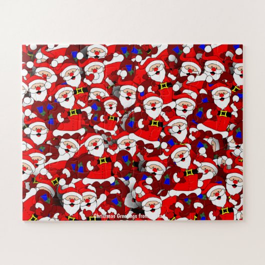 kerstcadeautjes van Santa Legpuzzel (Horizontaal)