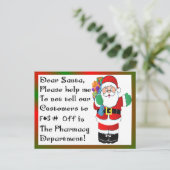 kerstcadeautjes voor apothekers feestdagenkaart (Staand voorkant)