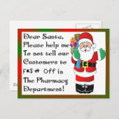 kerstcadeautjes voor apothekers feestdagenkaart (Voorkant / Achterkant)
