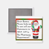 kerstcadeautjes voor apothekers magneet (Voorkant / Achterkant)