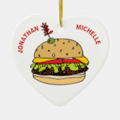 kerstcadeautjes voor aubonen keramisch ornament (Voorkant)