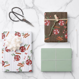 kerstcadeautjes voor cocktail-wrappen inpakpapier vel