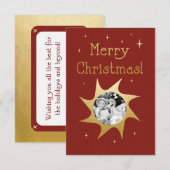 kerstcadeautjes voor de shandel kaart (Voorkant / Achterkant)