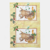 kerstcadeautjes voor geit theedoek (Verticaal)