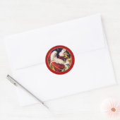  kerstcadeautjes voor kerstcadeaus ronde sticker (Envelop)