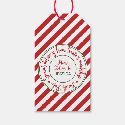 kerstcadeautjes voor kerstcadeautjes in de kerstwi cadeaulabel (Voorkant)