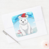 kerstcadeautjes voor Stickers — Beer van polair (Envelop)