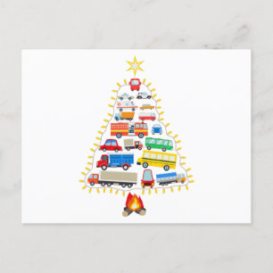 kerstcadeautjes voor voertuigen, kostuums voor voe briefkaart